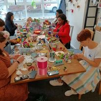  Are you searching for a unique  Hen Party idea in Cardiff?  Lark Design Make runs bespoke Hen do craft parties for women - and men - who love a glass of fizz, a good natter and the chance to get crafty! 