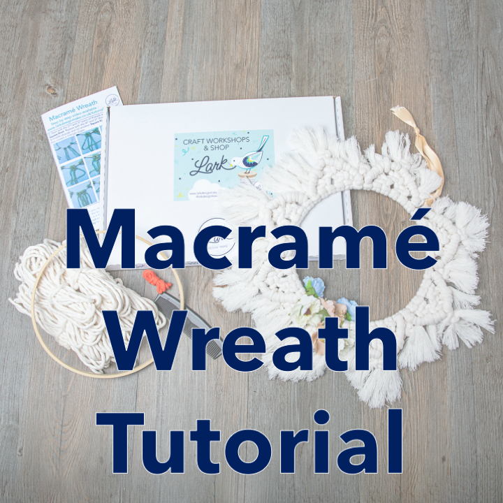 Macrame wreath tutorial