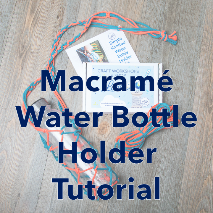 macrame water bottle holder kit tutorial