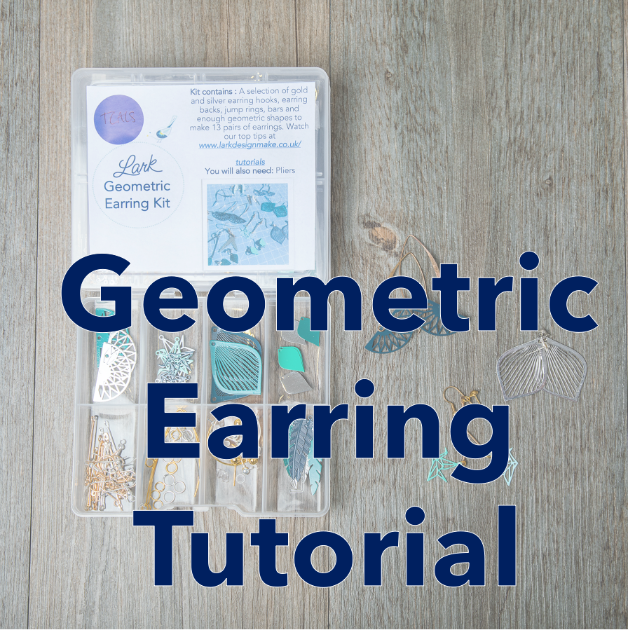 Geometric earring kit tutorial
