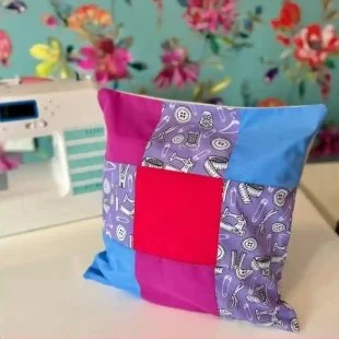 Beginners sewing machine- Make a patchwork cushion