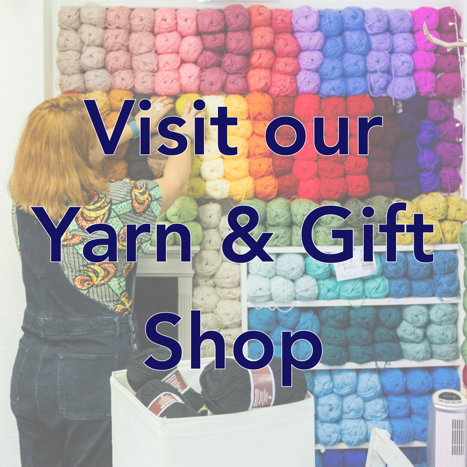  At our Cathays, Cardiff studio shop we sell lots of lovely yarn. macame ropes and a selection of handmade gifts made by our talented tutors. We are open anytime a workshop is happening which can be found on our website calendar.  