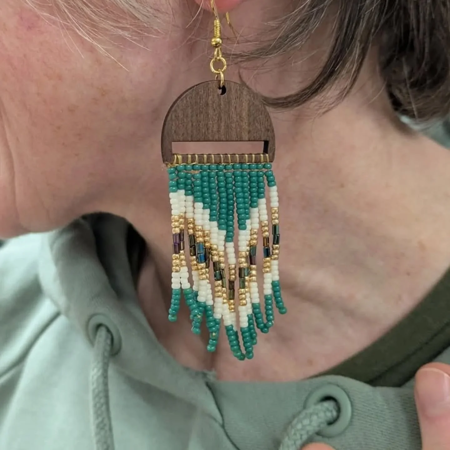 Beady gals (and guys...), Em's beaded fringe earring workshop is coming up and she'd LOVE to teach you how to make these babies! Scroll for some of the makes from her SPICY BEAD GALS.

Your next chance to try this is Friday 22 May 6-9pm 
Also it's a 