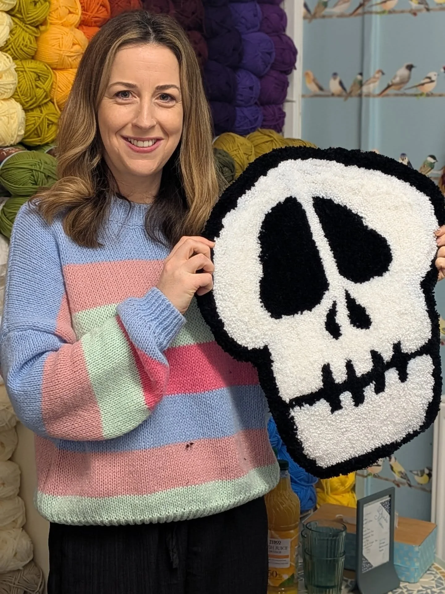 Rug making continues to be such a consistent workshop for awesome makes ☺️

Today I'm getting everything set up for a few tufting classes over the next few days 💪 Sundays rug workshop has sold out but there is still space on tomorrow's rug workshop 