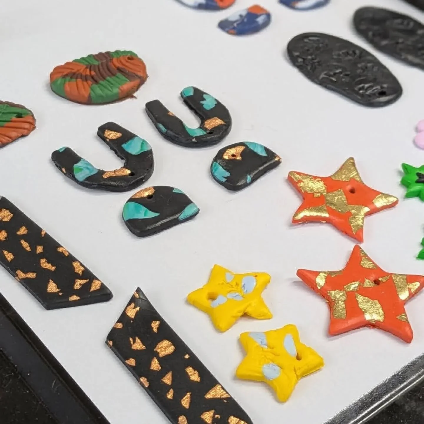 Em of @emelyejamescreativestudio had a right laugh at this polymer hen do last weekend - all the gals were dressed as famous Toms, in honour of the groom, Tom. Hilarious.

They made some lush jewellery too!
Next polymer clay workshop is on Saturday 1