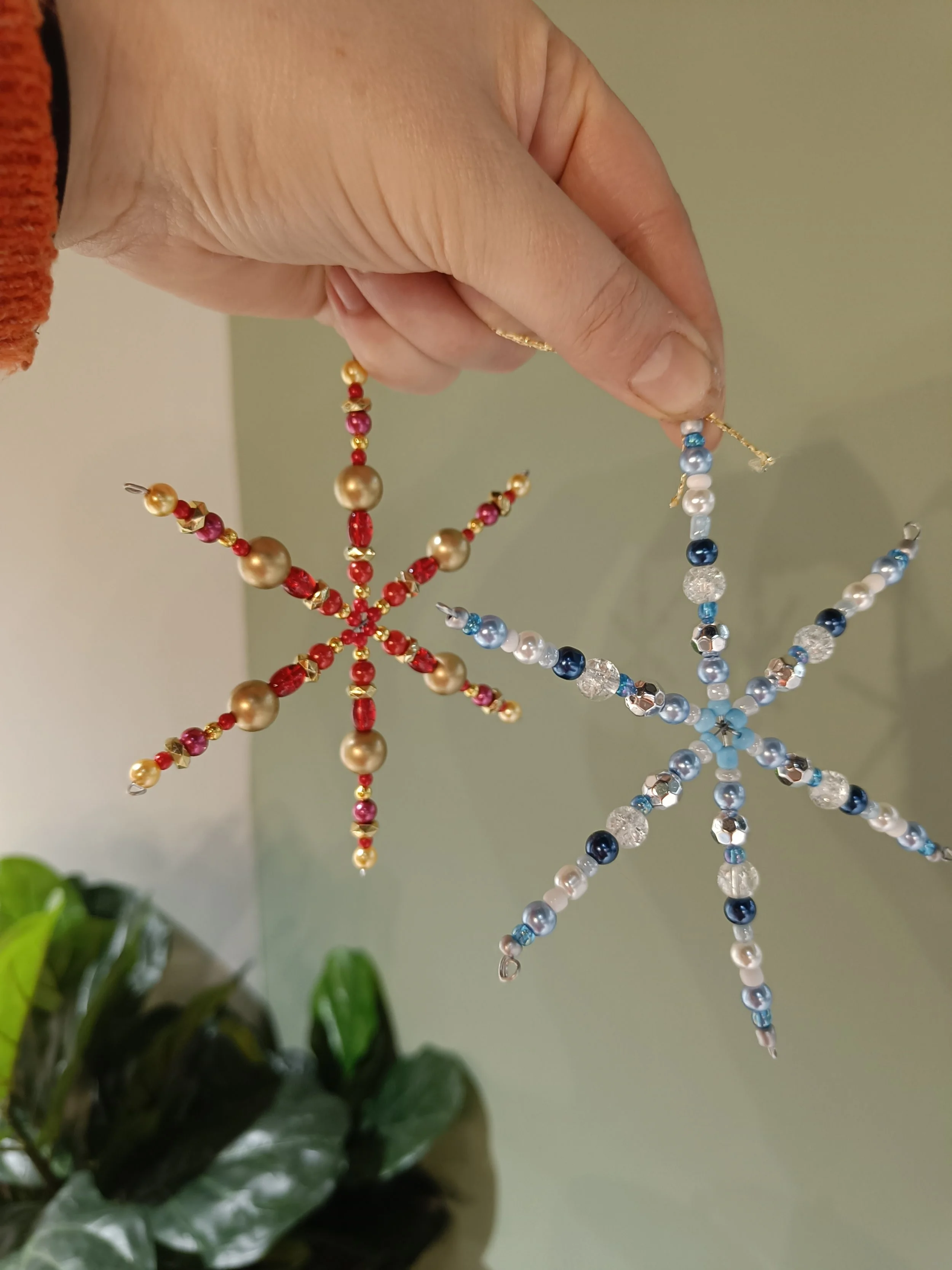 Beaded Snowflakes