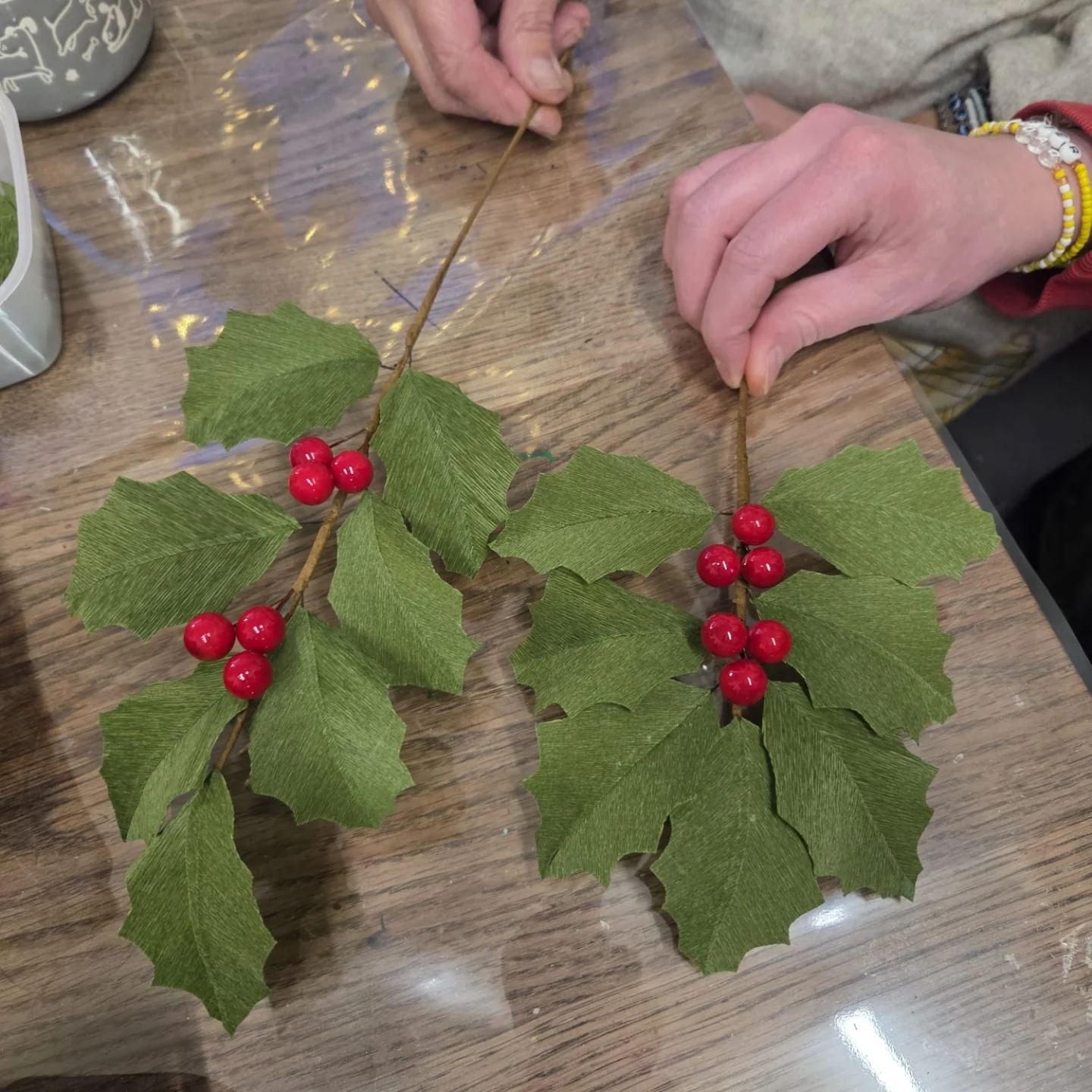 Crepe Paper Holly