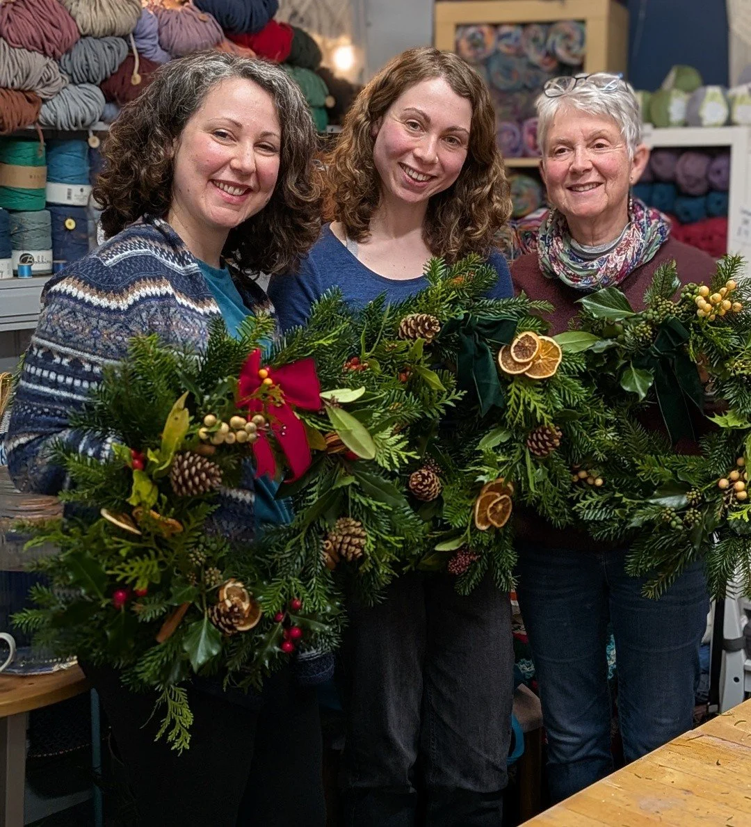 Your sign to get all the smiles this Christmas by making your own wreath with us, here are some of last year's lovely makes! And don't think you need to do this workshop with friends of family, we are a super friendly bunch and the Table (our venue f