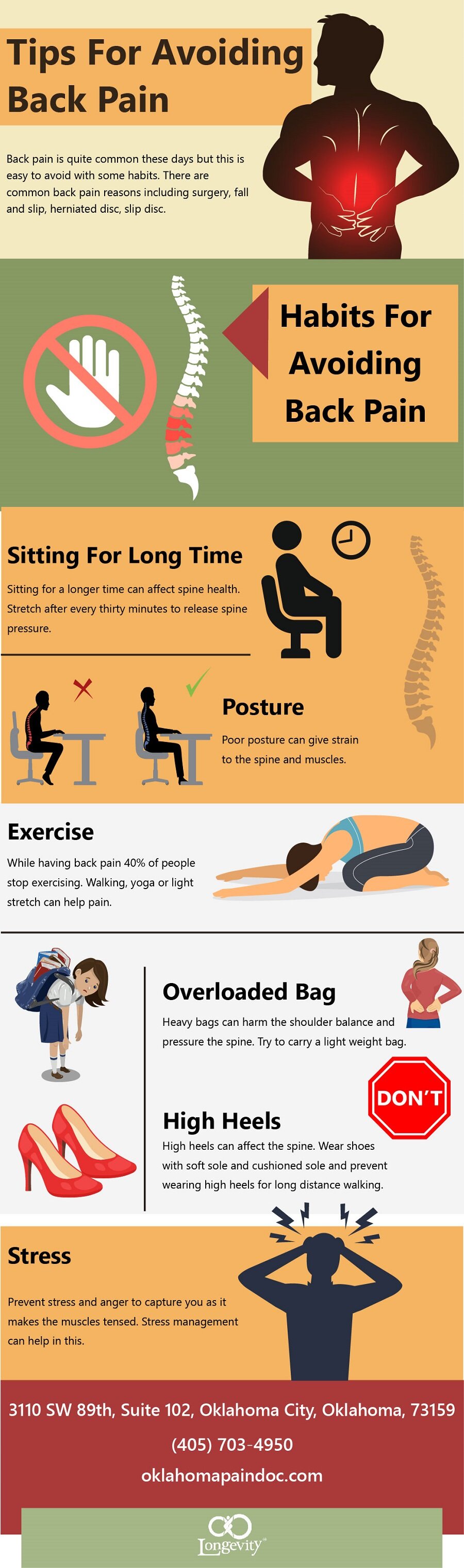 Tips For Avoiding back pain (Infographic)Tips For Avoiding back pain (Infographic)