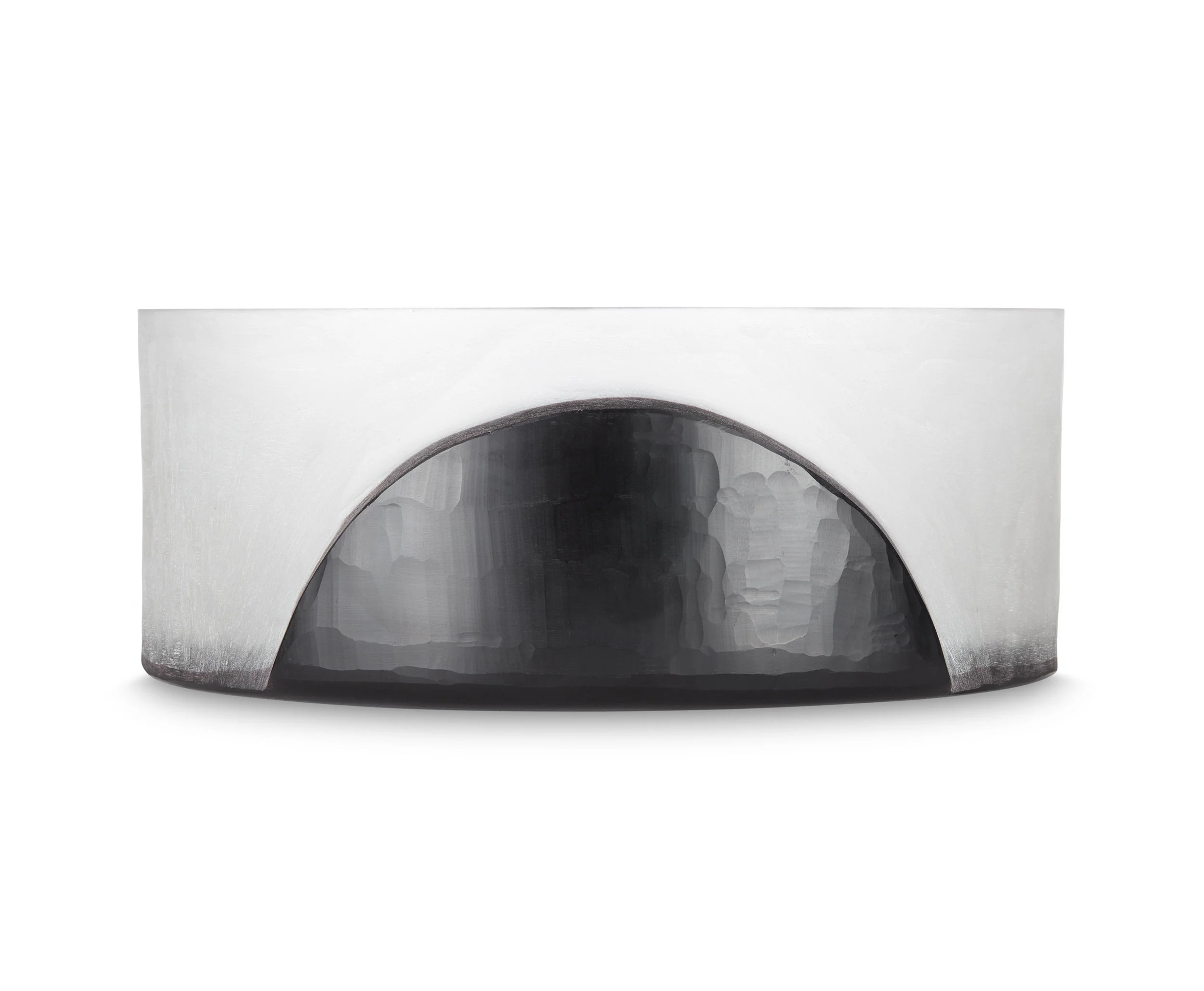 Carved bowl black front