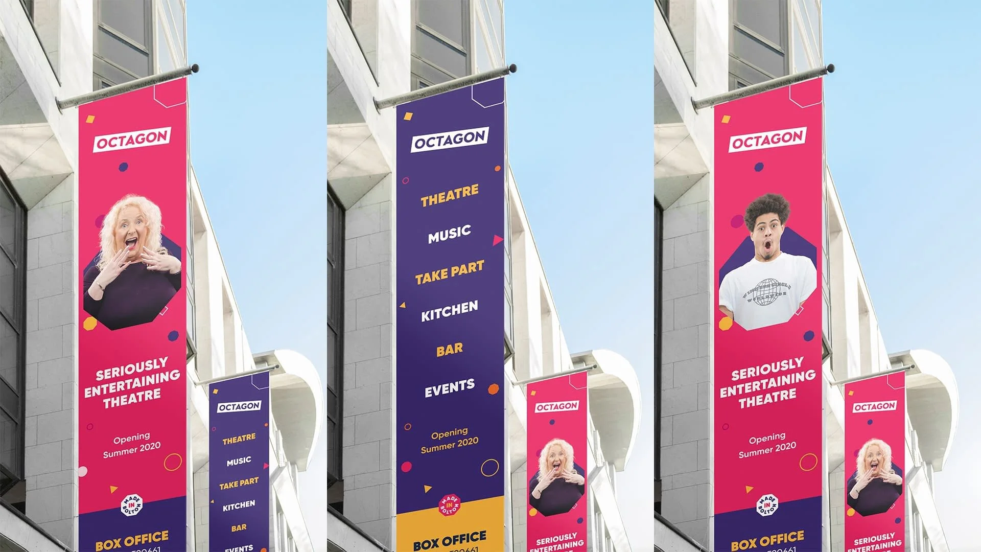  With longevity in mind, the new brand was created to be flexible across multiple marketing materials and channels. To ensure consistency across all formats large and small, a comprehensive brand toolkit was created for the Octagon team to use going 