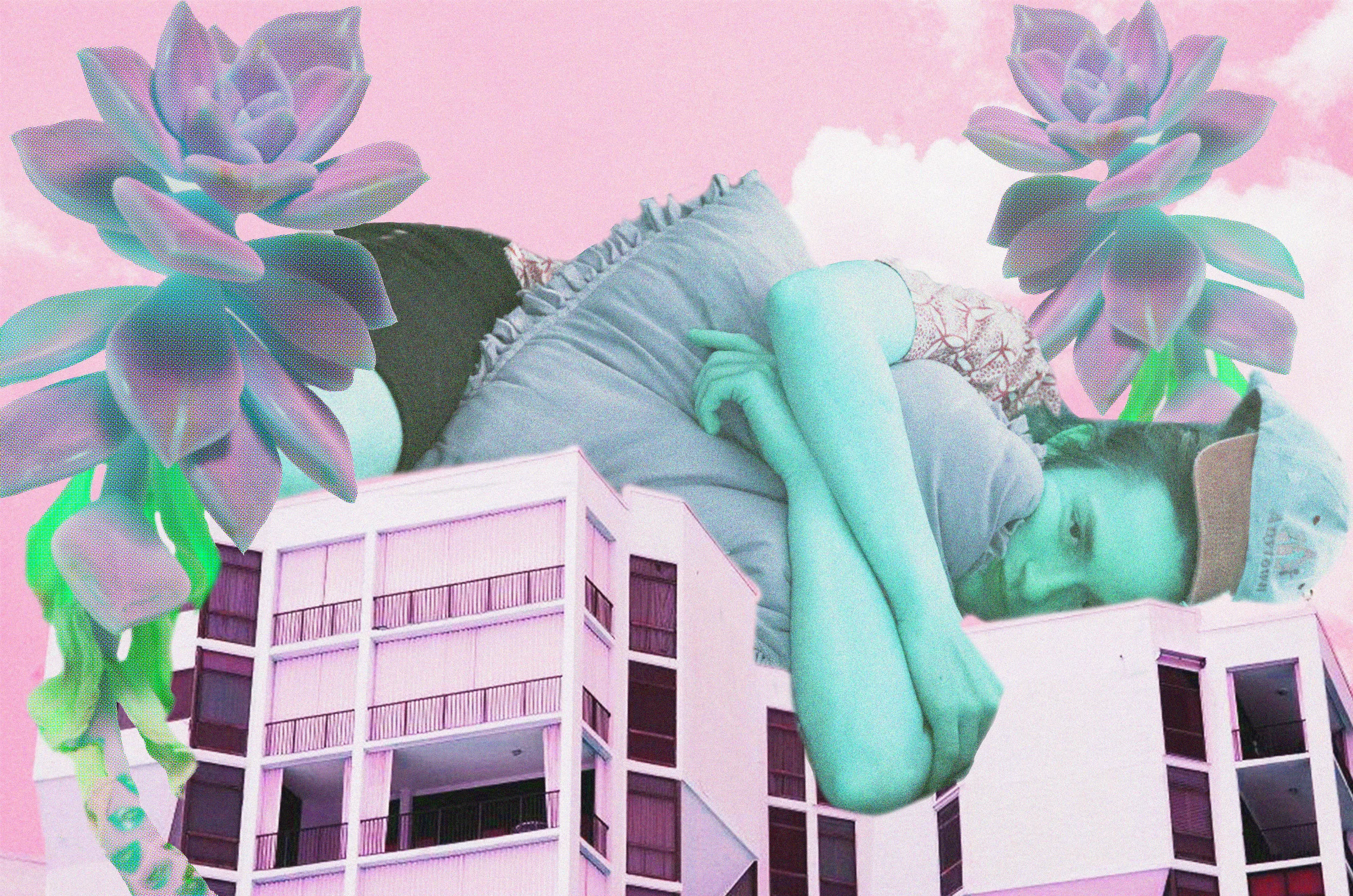 The Angry Boy on Top of a Building Print