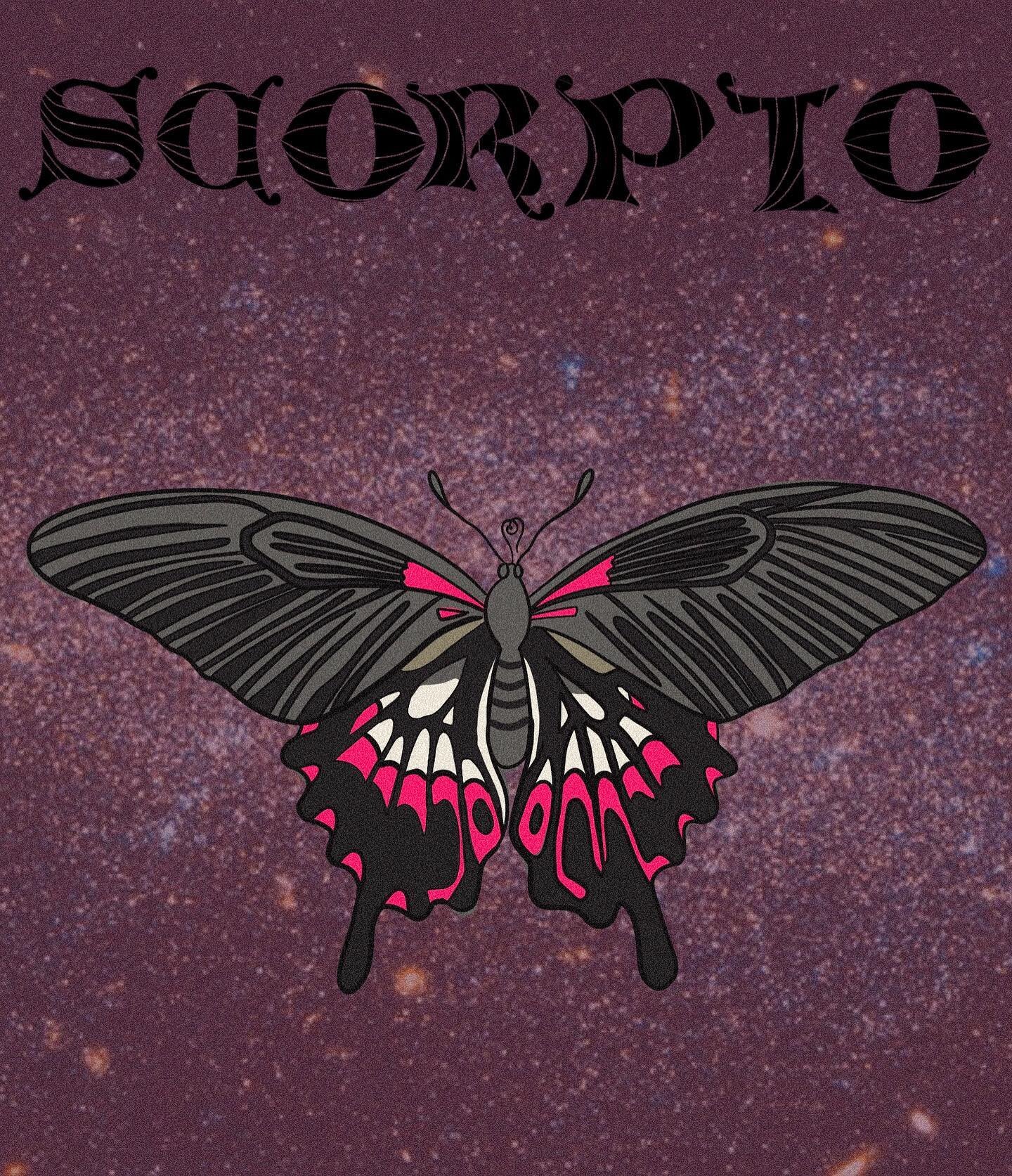 The signs as butterflies and moths | Scorpio &bull; the apathetic introvert with a soft interior &amp; a lot of passion