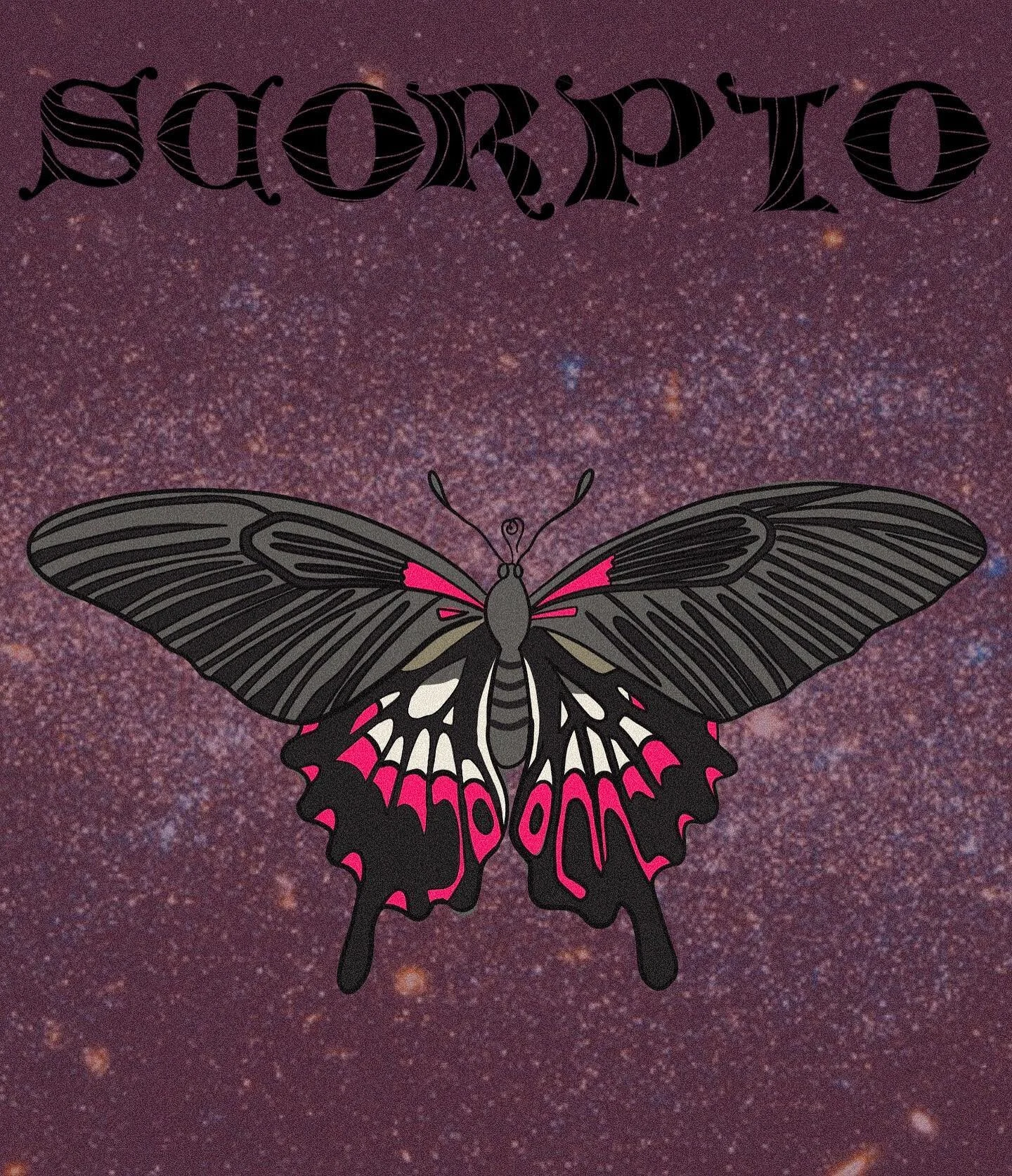 The signs as butterflies and moths | Scorpio • the apathetic introvert with a soft interior & a lot of passion