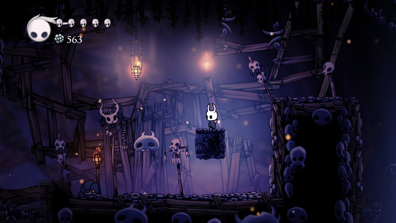 Hollow Knight, in the Ancestral Mound, Forgotten Crossroads.