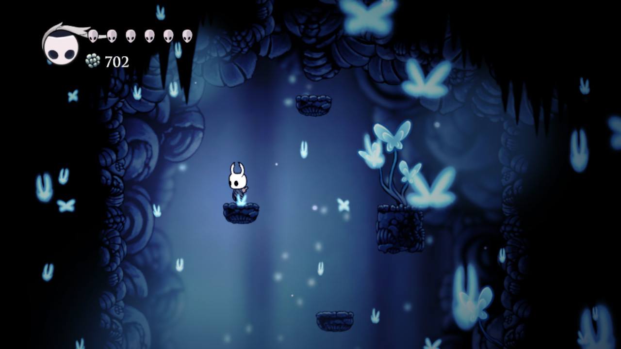 Hollow Knight. Joni’s Repose in the Howling Cliffs. So pretty.