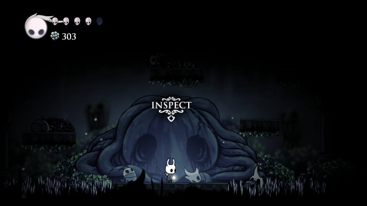 Hollow Knight. I think this was a graveyard. Whatever it was, it was creepy.