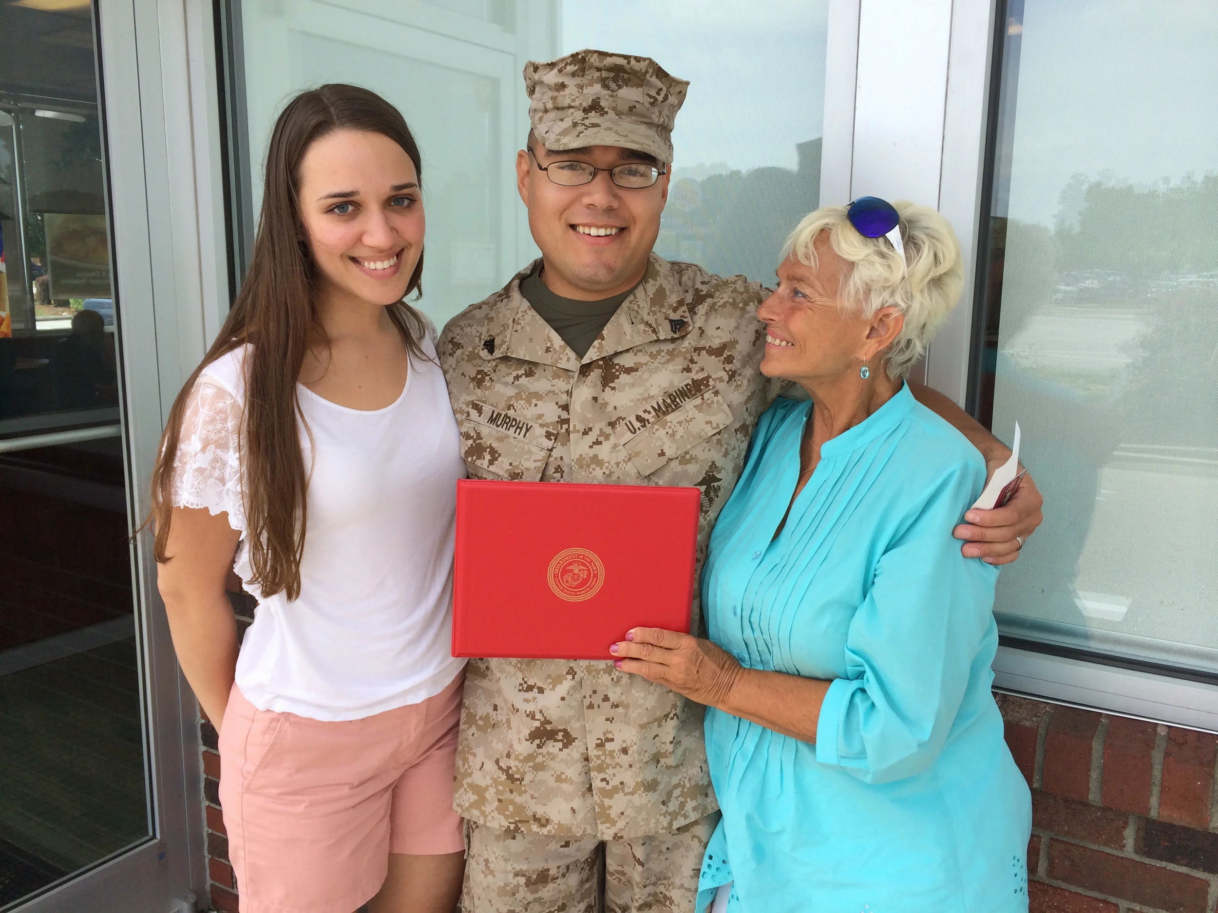 2 June 2014, Fort Gordon. Ries after being promoted to Corporal Murphy.