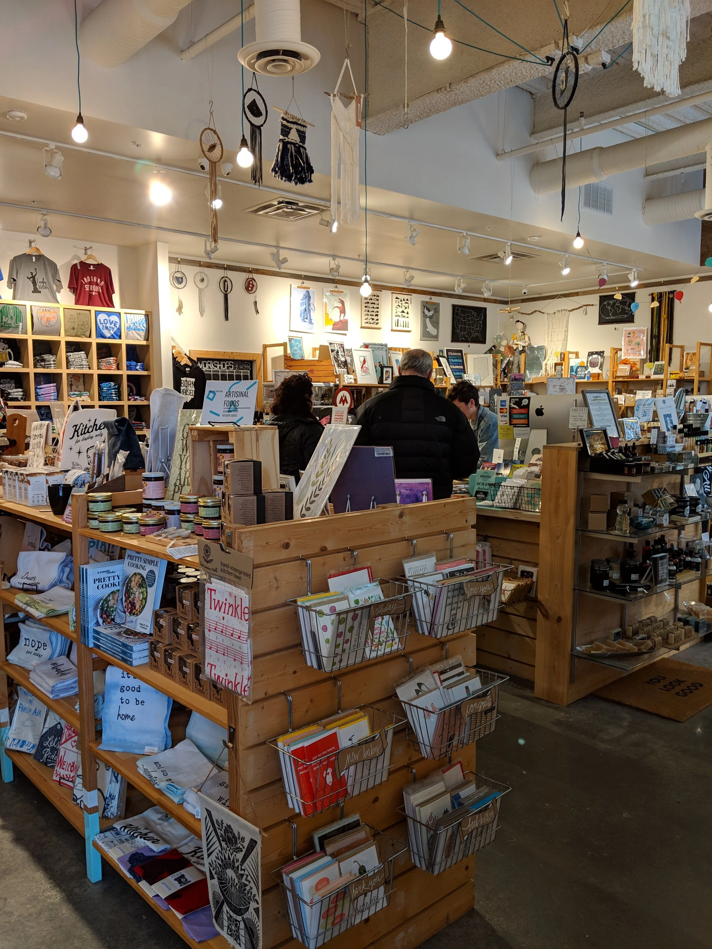 Homespun: Modern Handmade on Mass Ave in Indianapolis.