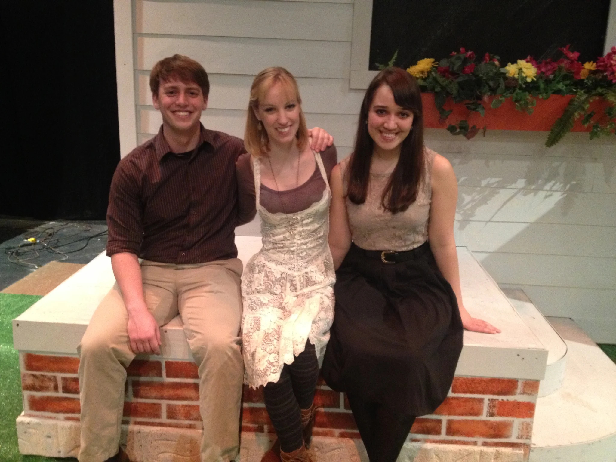 The Playwrights of Battle, Baby, Bird—three original one acts produced by Steve Timm—Will Freske, Elise Lockwood, and Amanda (Feller) Murphy.