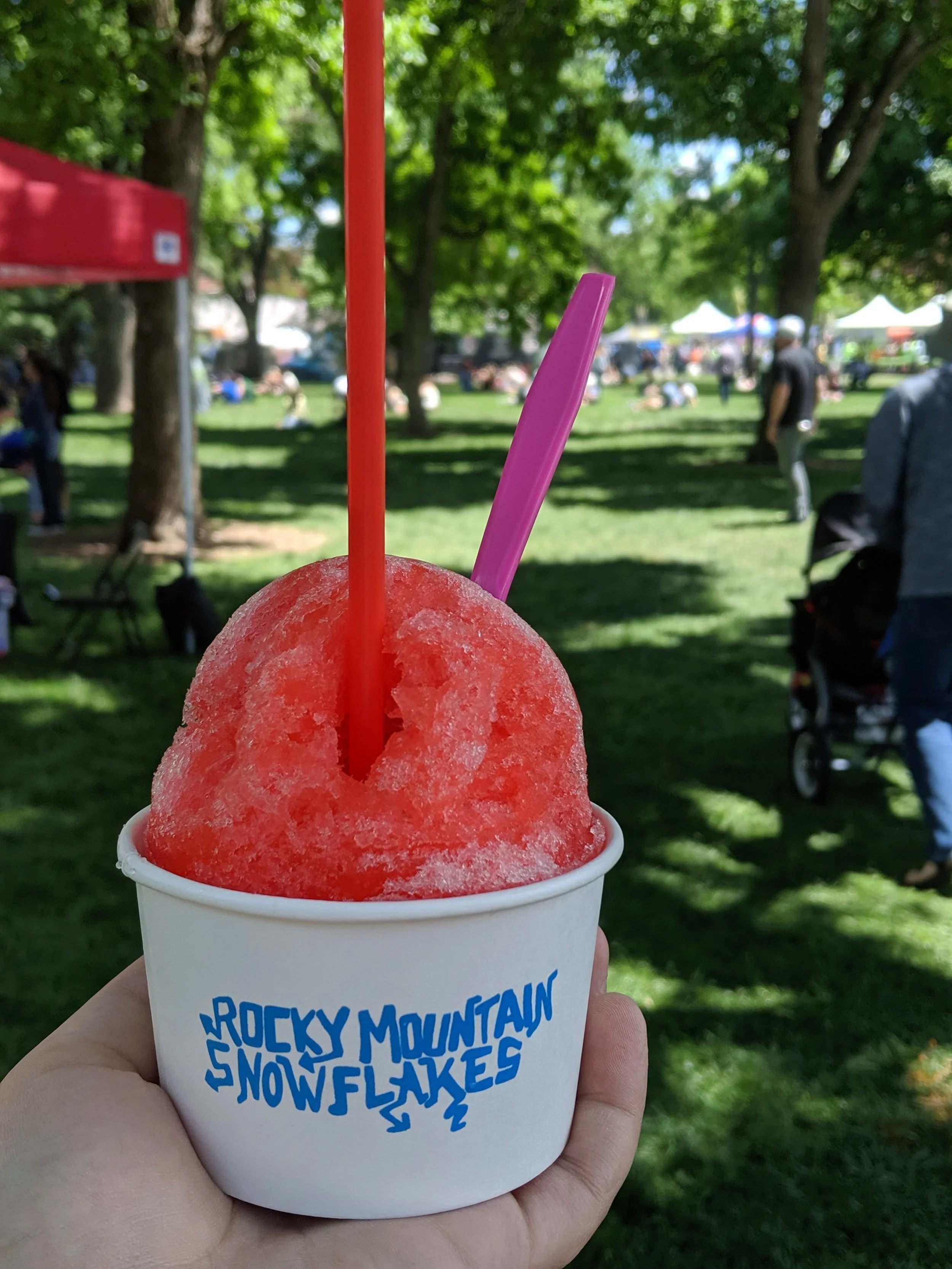 It’s not summer if you haven’t eaten a snow cone. Rocky Mountain Snowflake did not disappoint. Taste of Fort Collins.