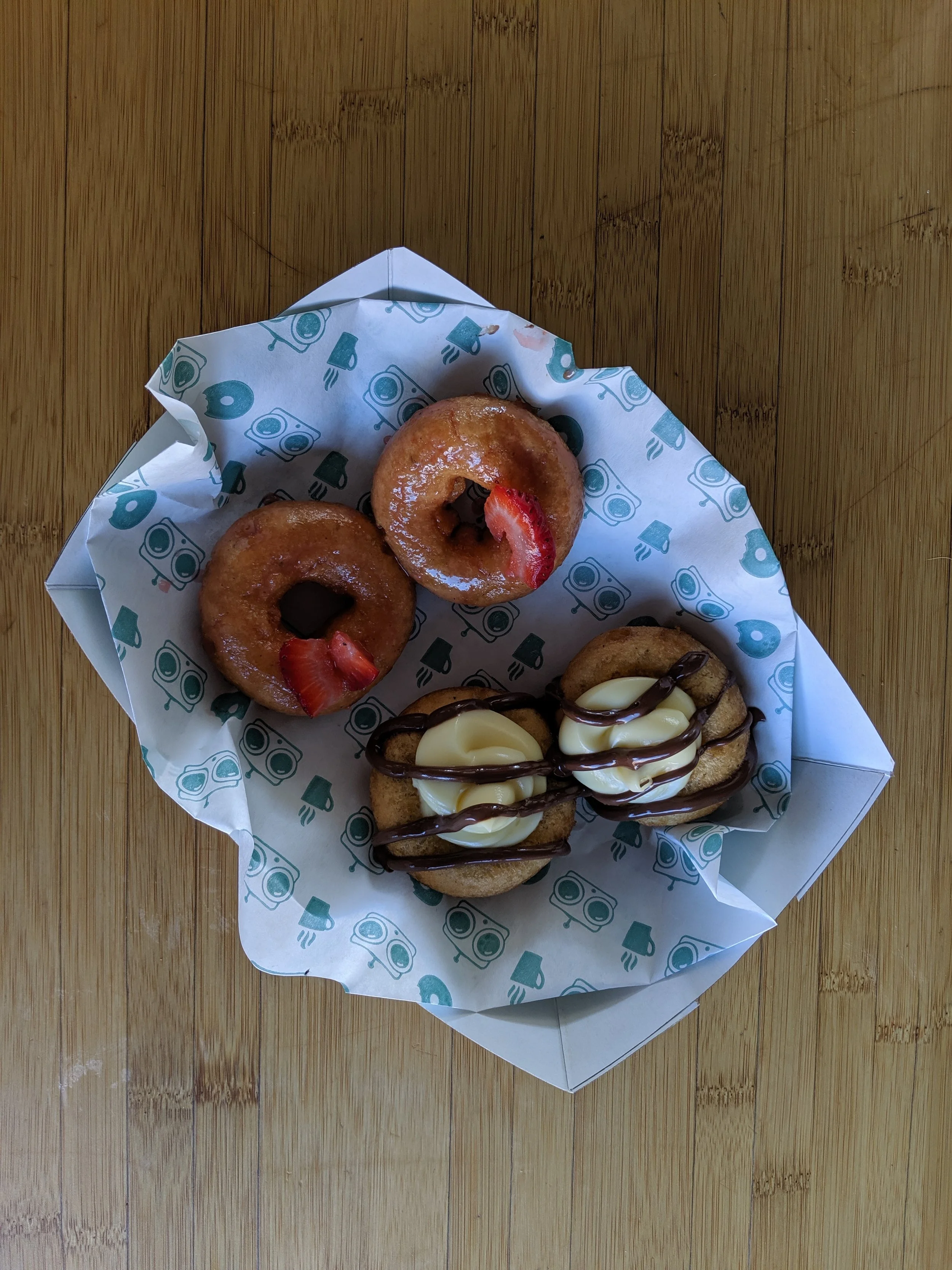 A sampling of FoCo DoCo (Fort Collins Donut Company) in Old Town.