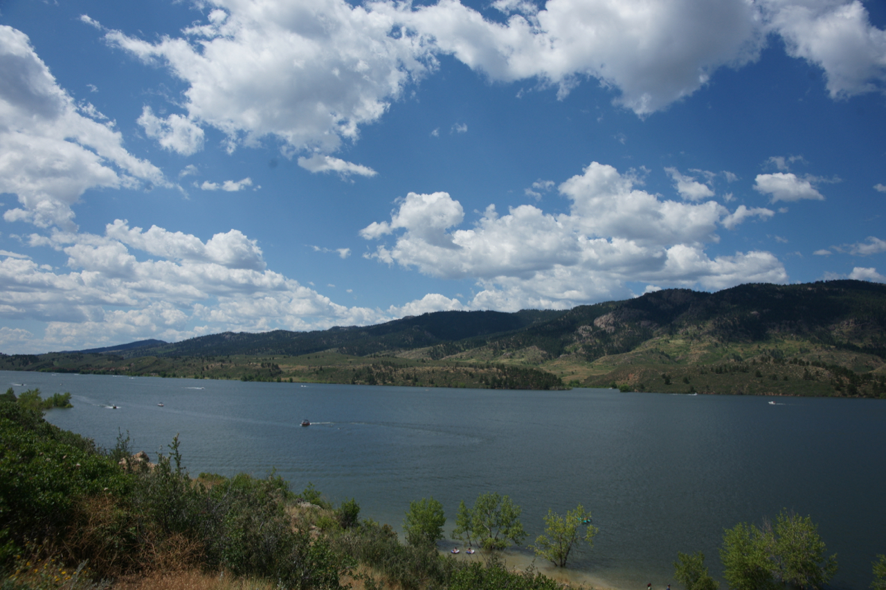 Horsetooth Reservoir in Fort Collins, Colorado.