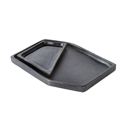 Matte Black and Glossy Black Nesting Trays Slash Objects