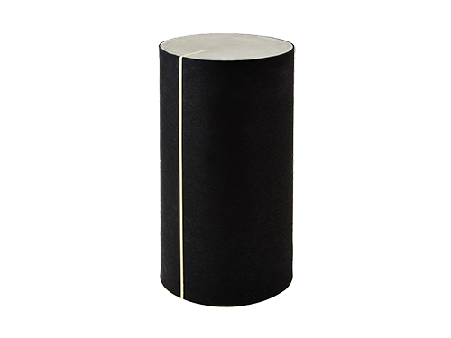 Black Rubber CYL Stool by Slash Objects