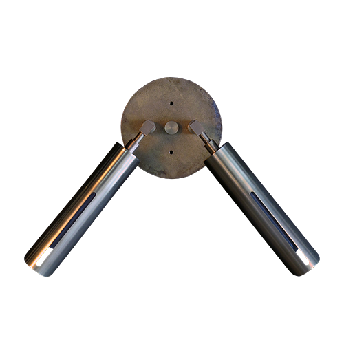 Slice Sconce Materia Aged Bronze White Background