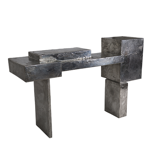 Pewter Console Table by Christopher Gentner