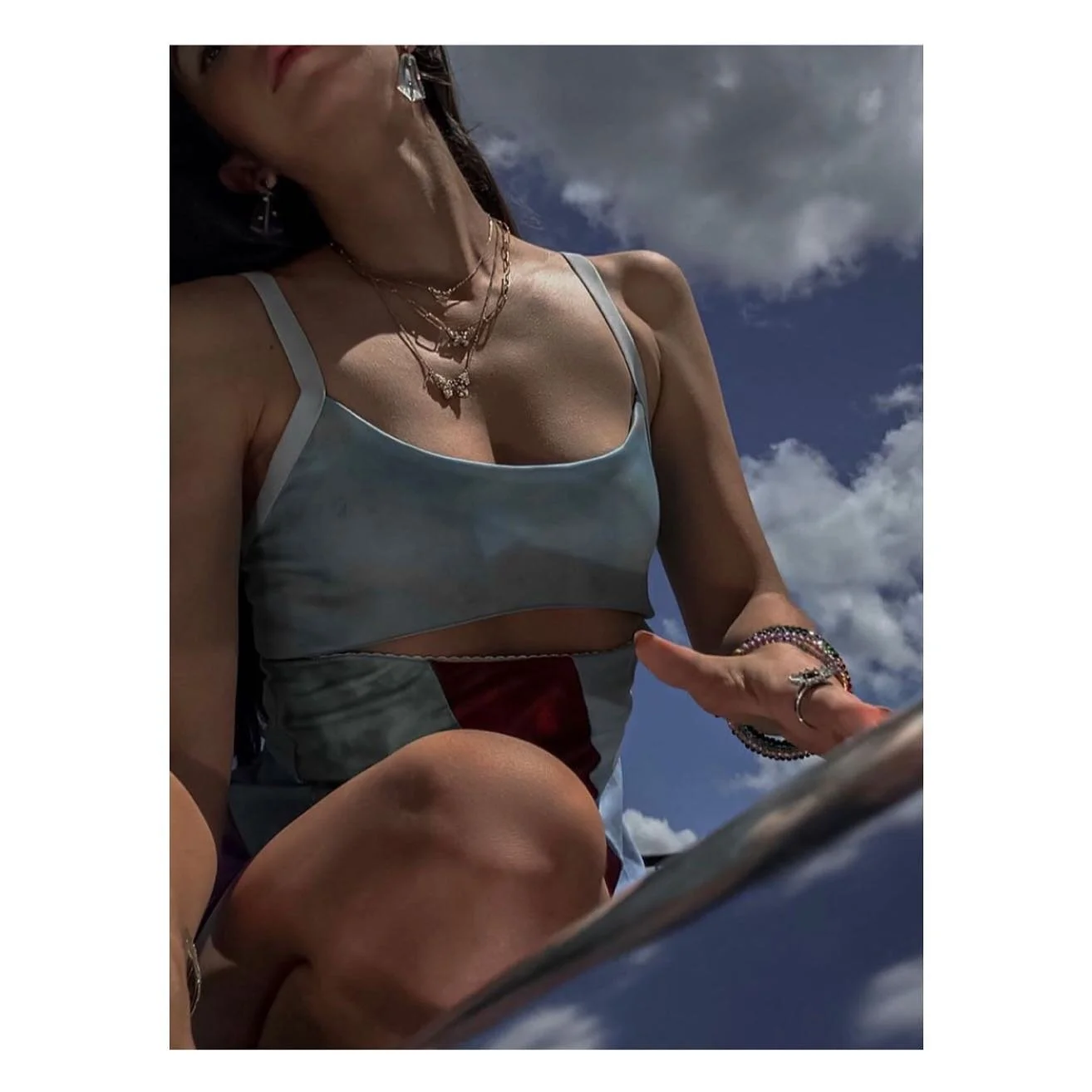 Our muse @elirodz in Crystal Baby earrings ✨&hearts;️ #hagnas