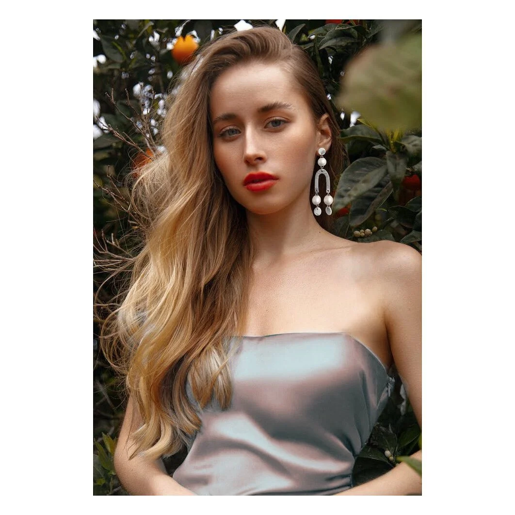 Our marble drop earring made with dead stock materials 🫶 #hagnas