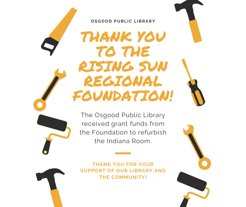 Thank you Rising Sun Regional Foundation