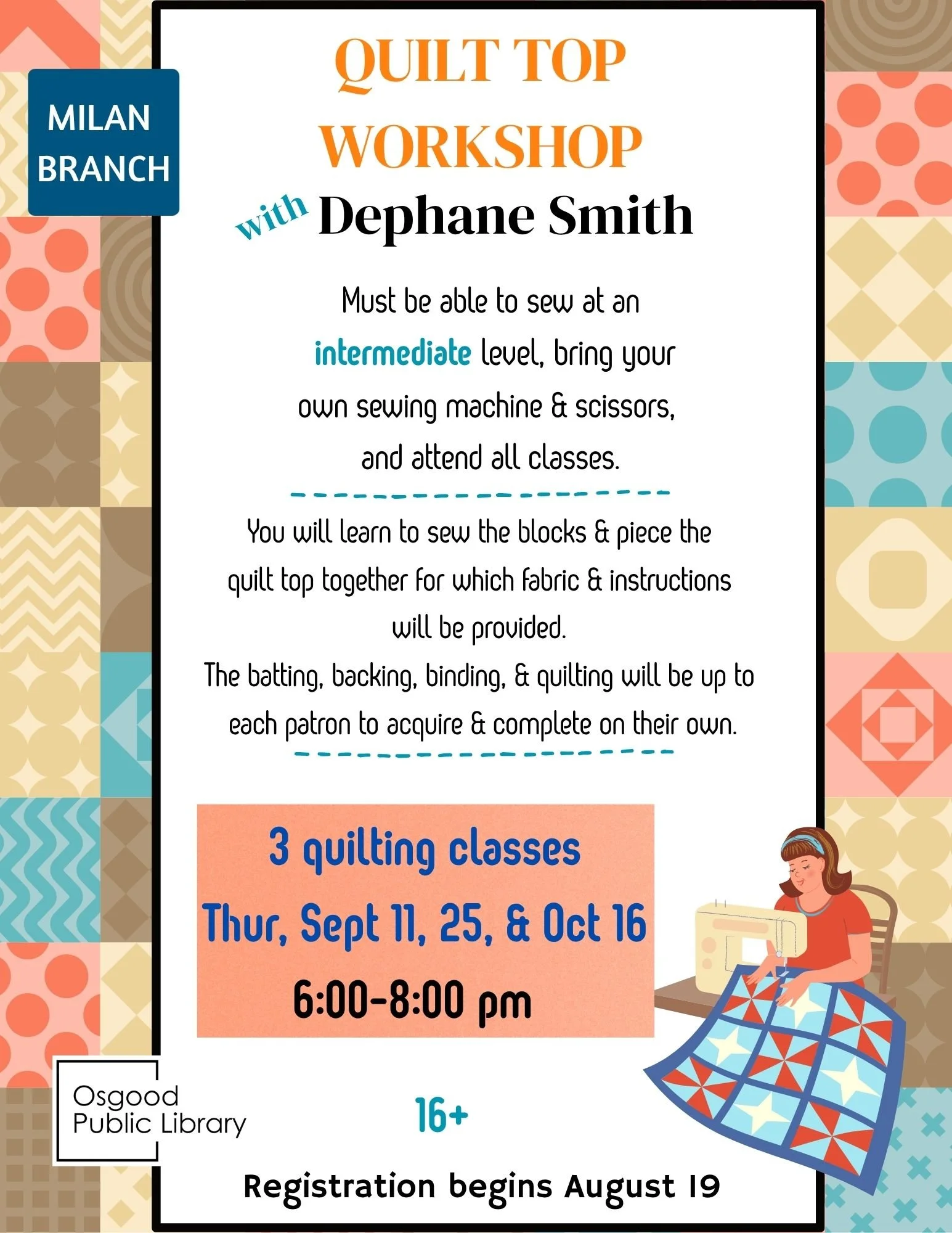 ADULTS-Quilt Top Workshop