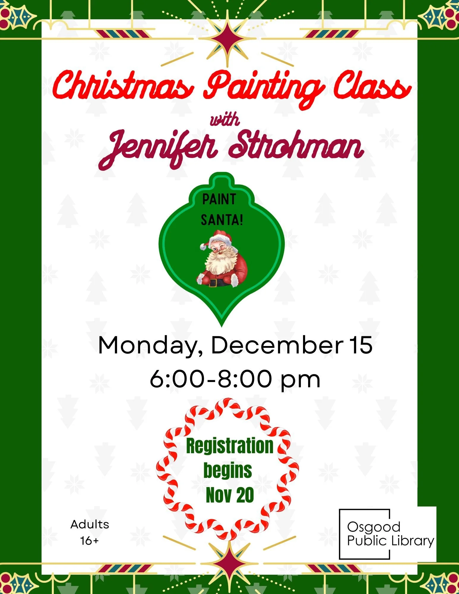 ADULTS-Christmas Painting Class