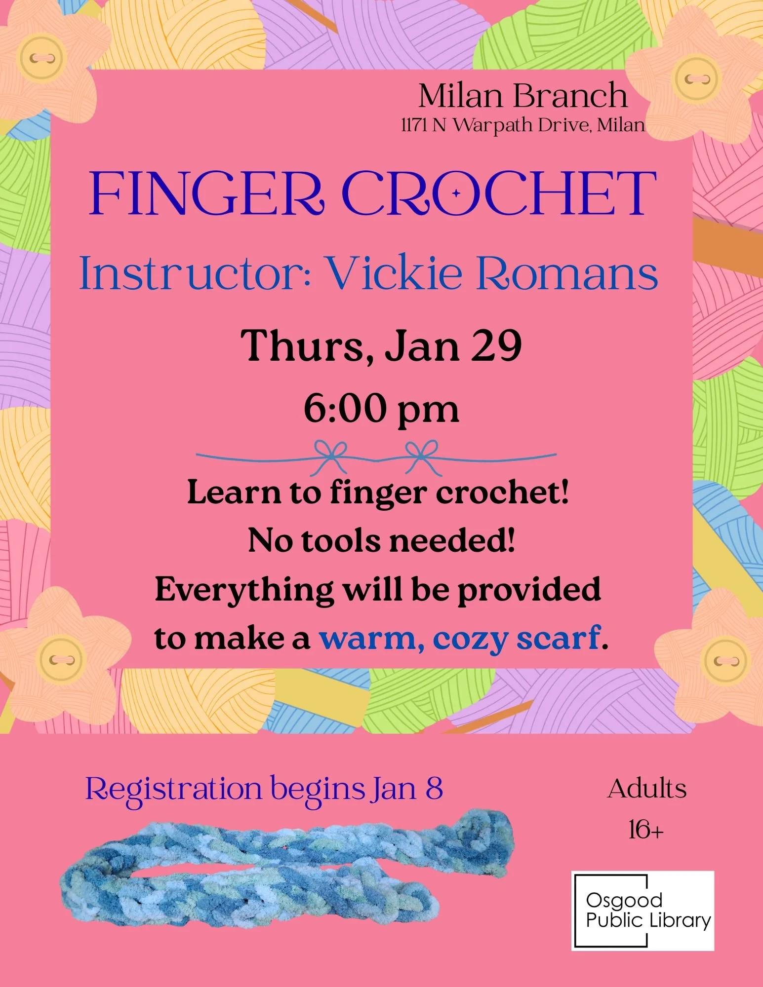 ADULTS-Finger Crochet 