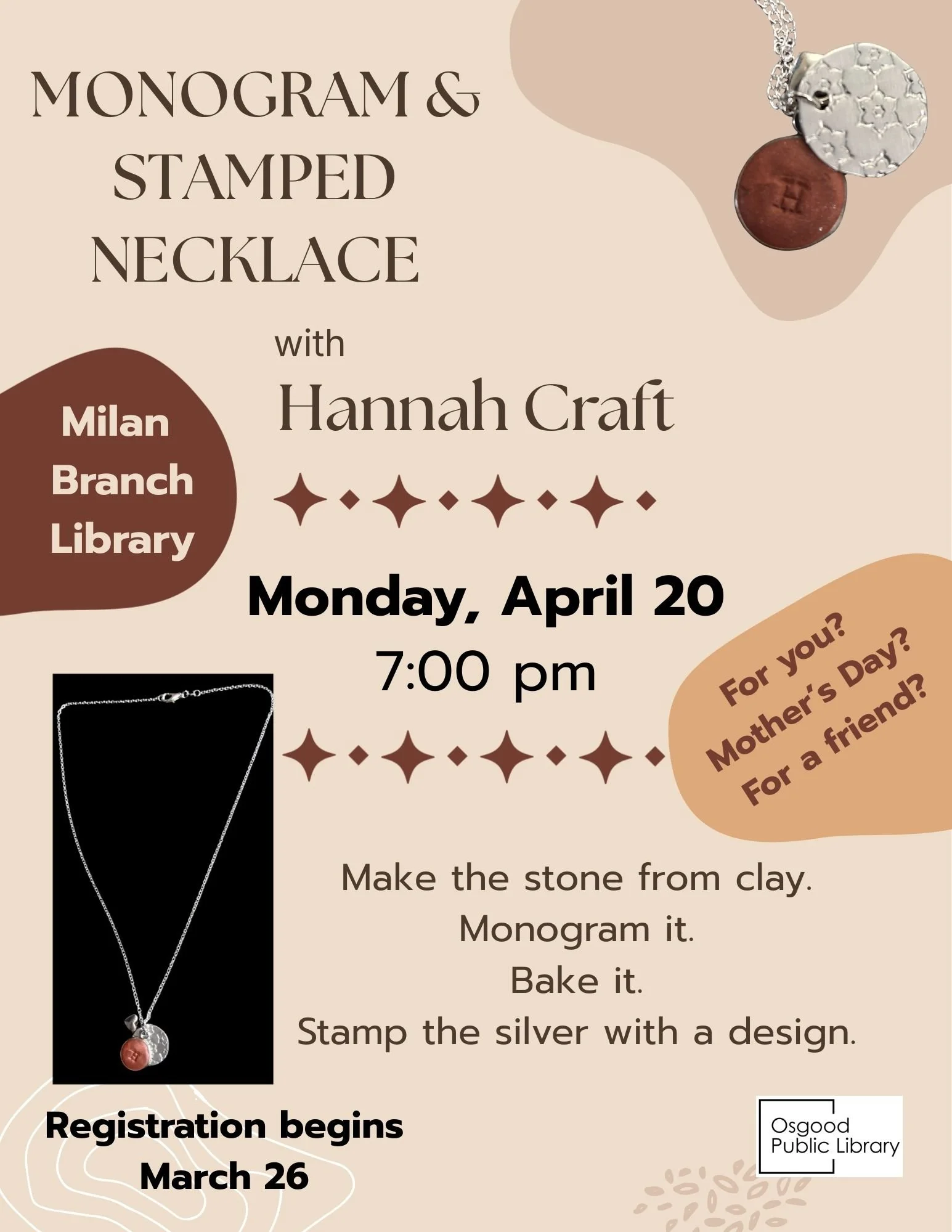 ADULTS-Monogram &amp; Stamped Necklace