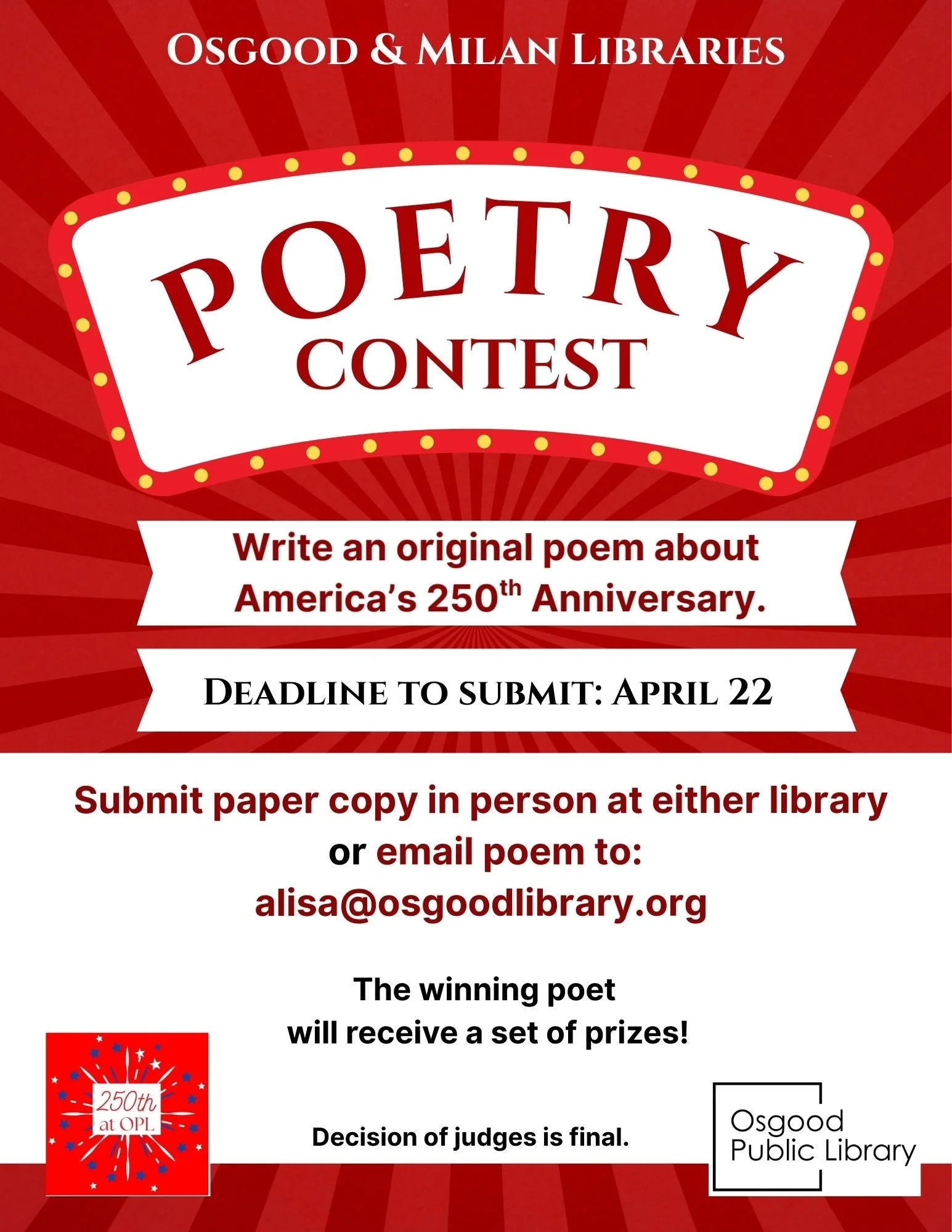 POETRY WRITING CONTEST