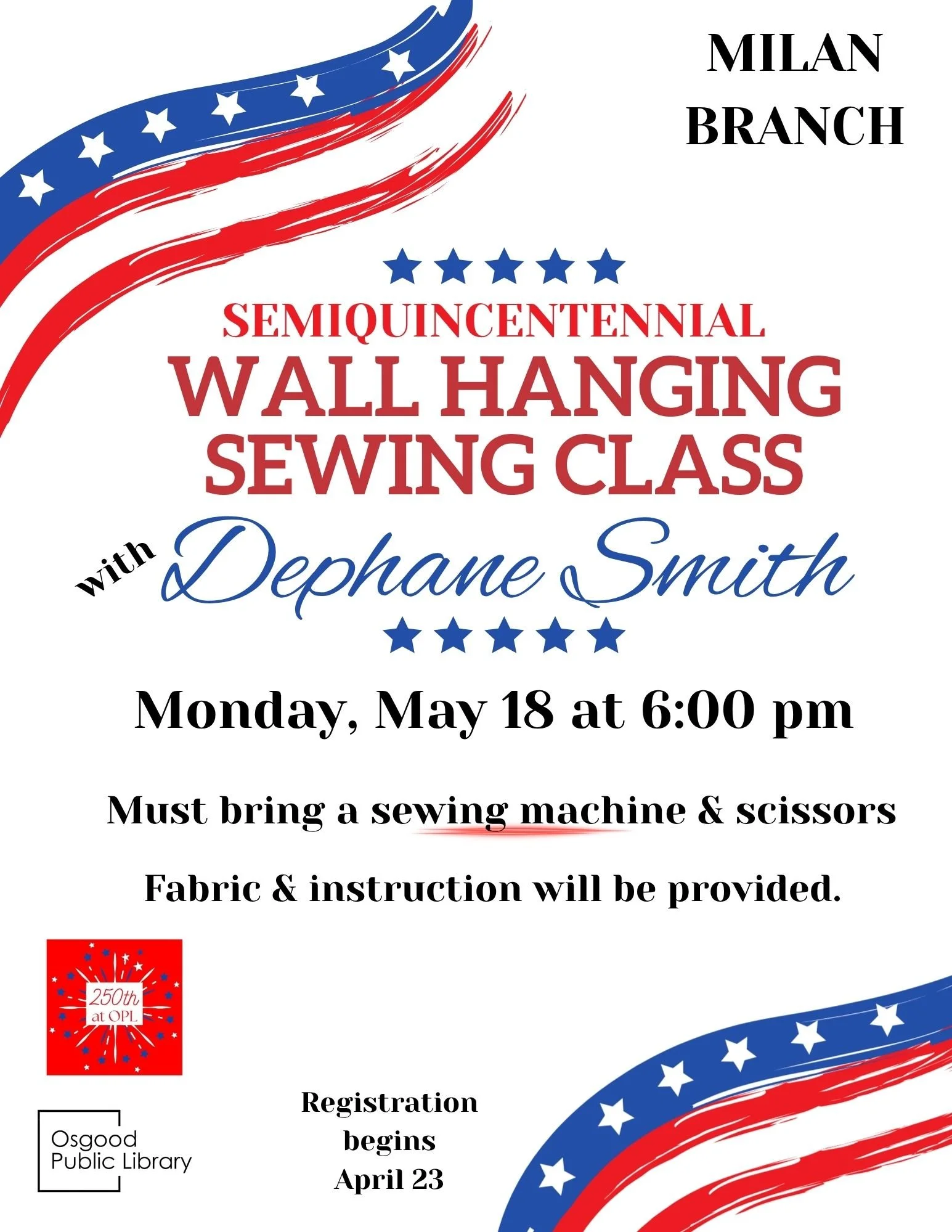 ADULTS-Wall Hanging Sewing Class