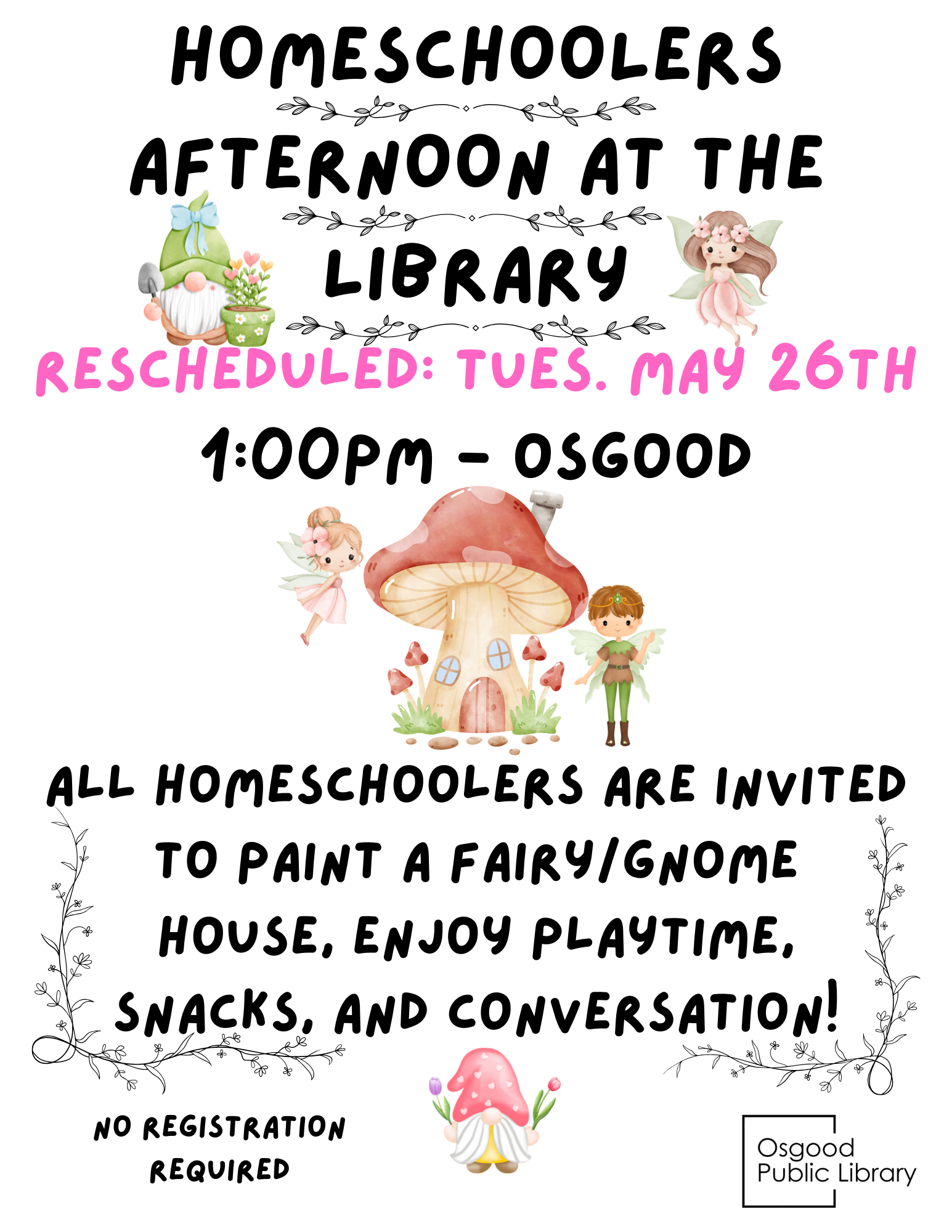 Homeschoolers Afternoon at the Library