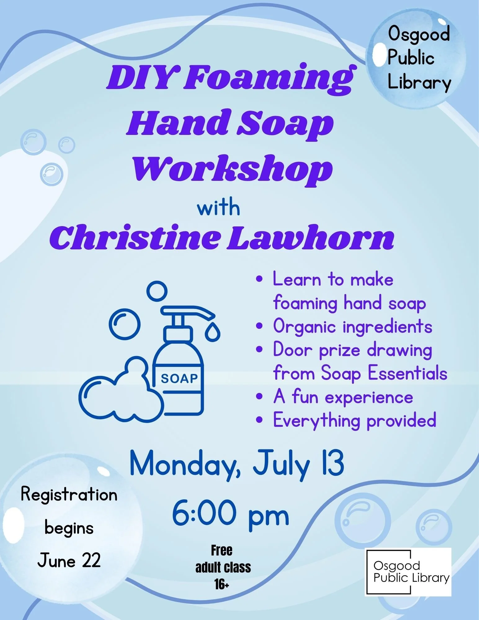 ADULTS - DIY Foaming Hand Soap