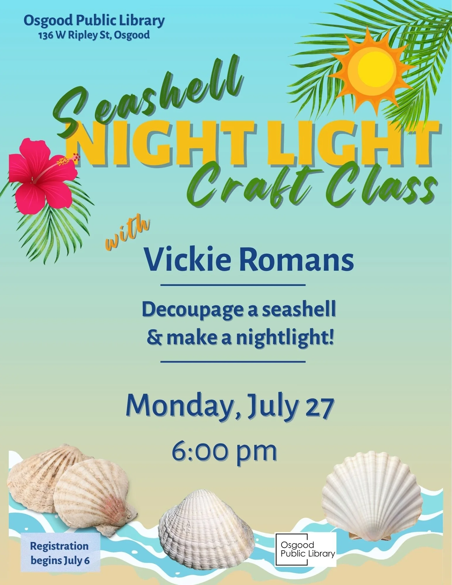 ADULTS-Seashell Night Light Craft