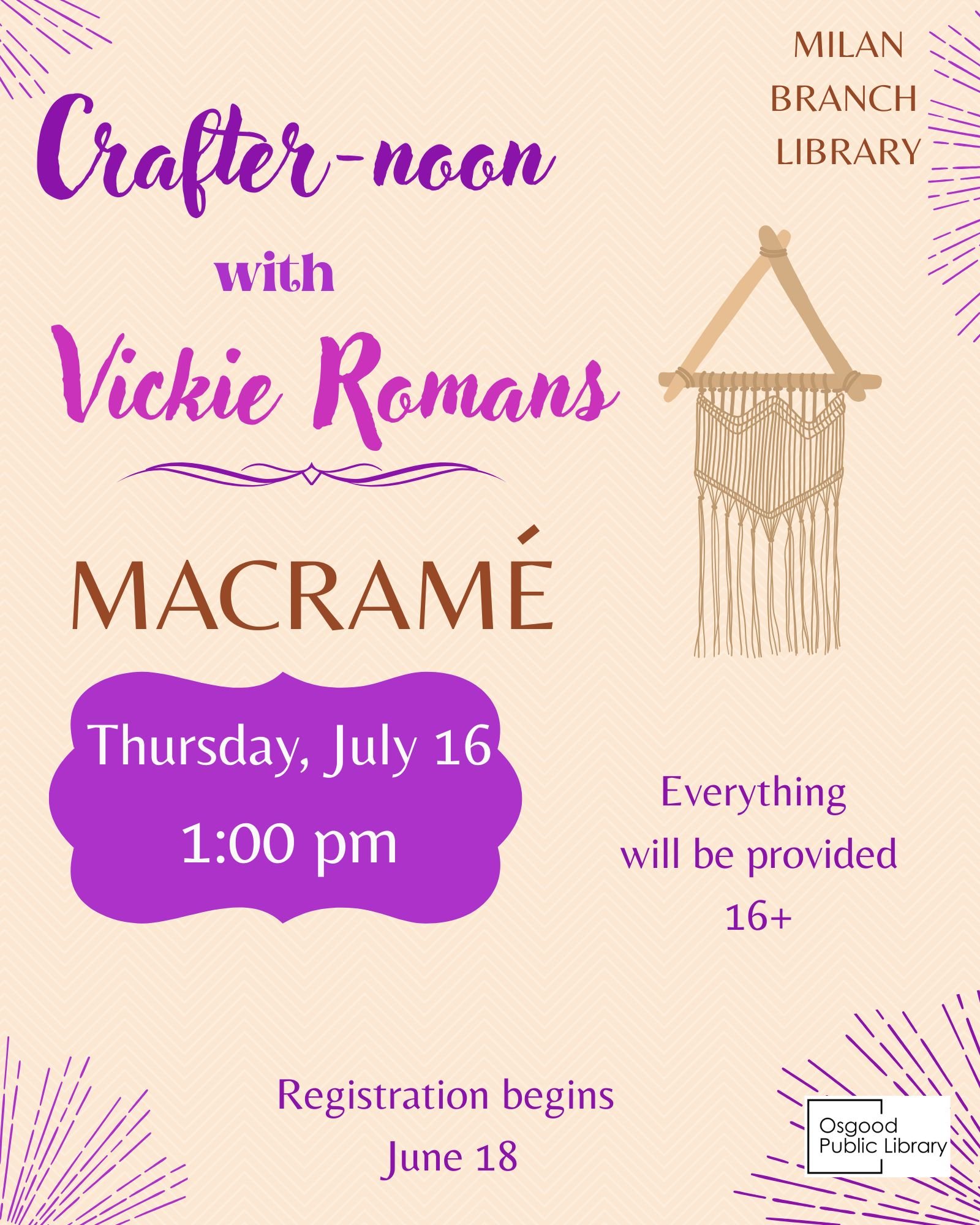 ADULTS-Macrame (Afternoon class)