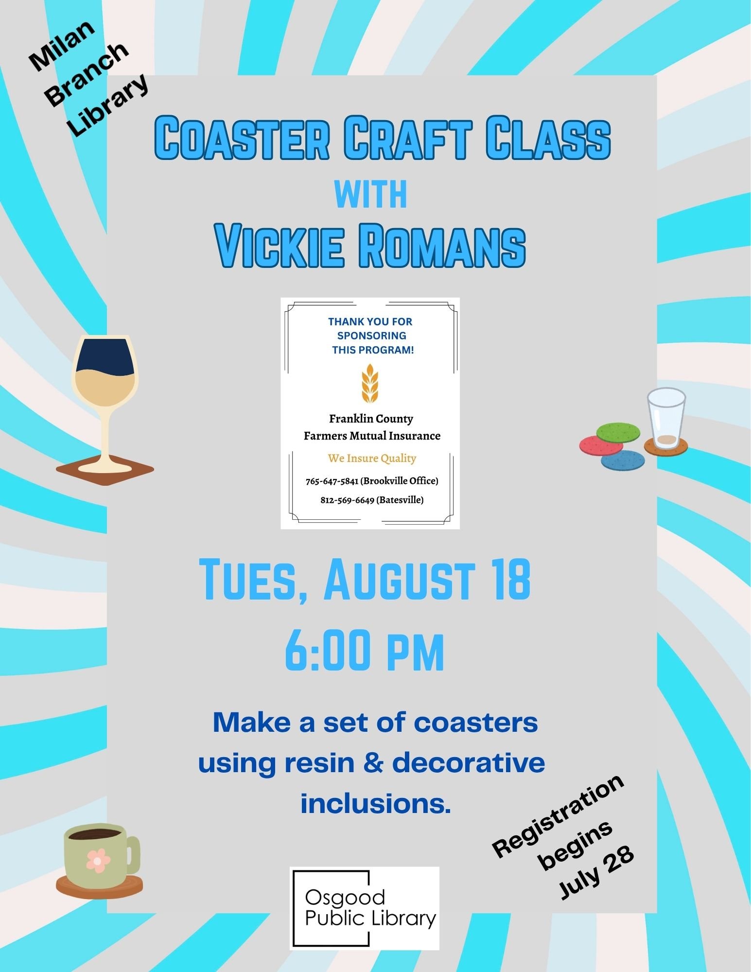 ADULTS-Coaster Craft Class