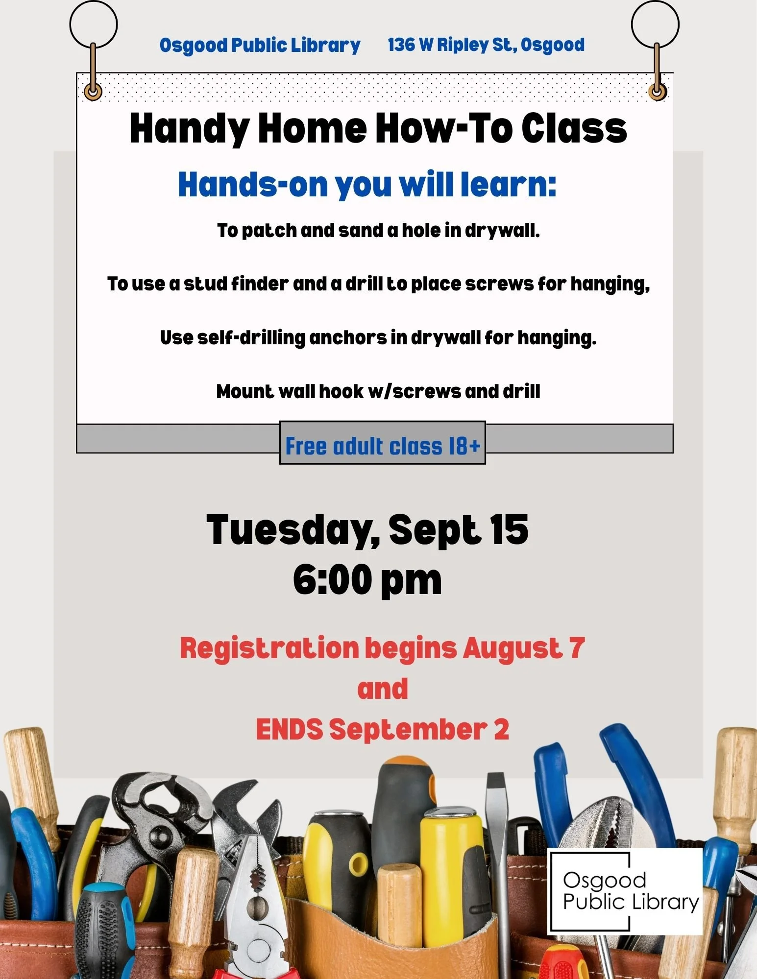 ADULTS-Handy Home How-To Class