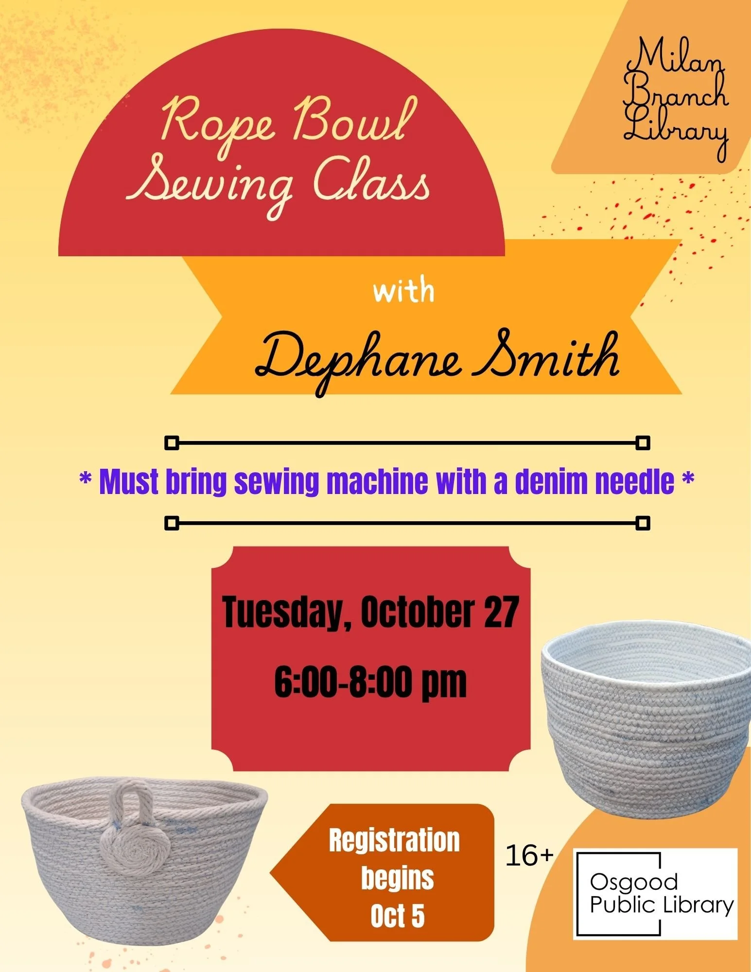 ADULTS-Rope Bowl Sewing Class