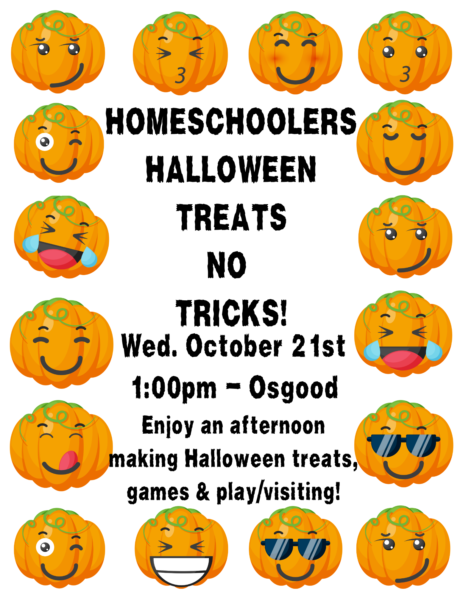 HOMESCHOOLERS HALLOWEEN TREATS