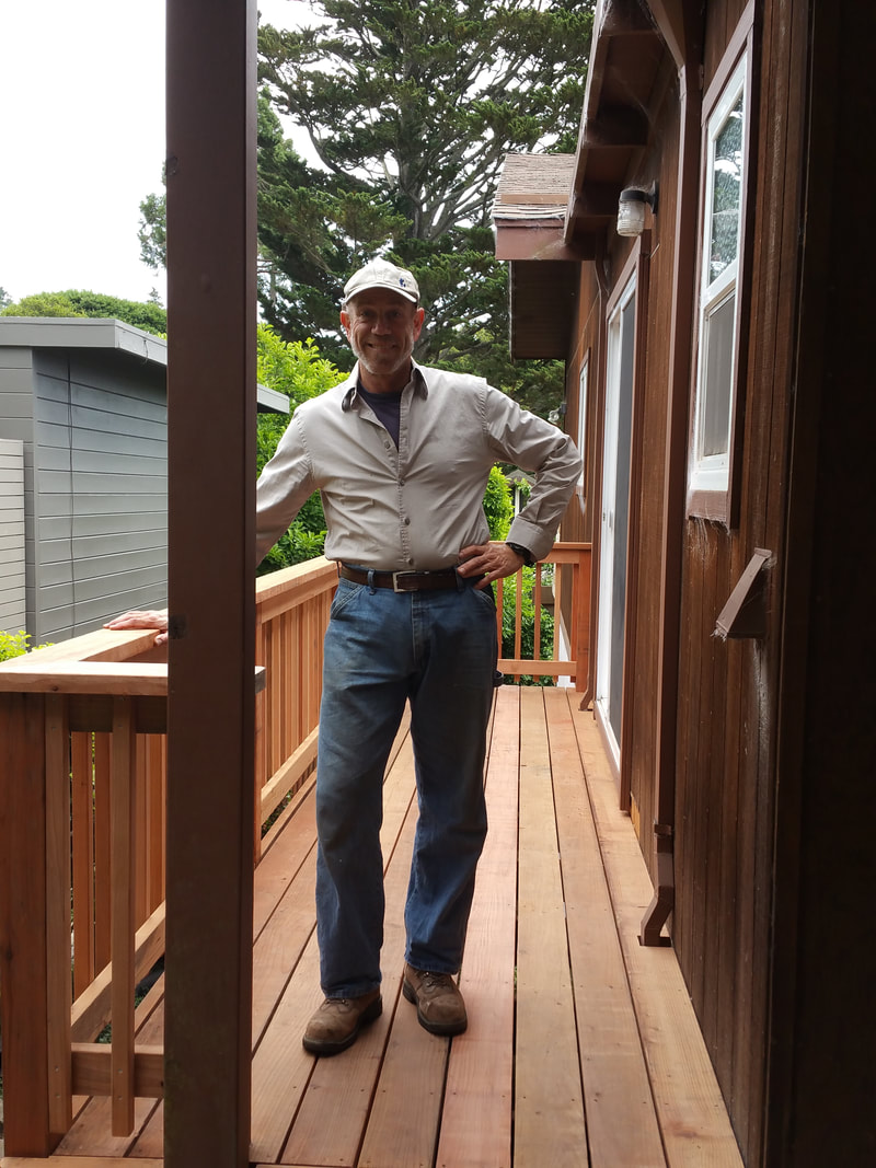  This side French door opened to no deck at all. Just open air...
 