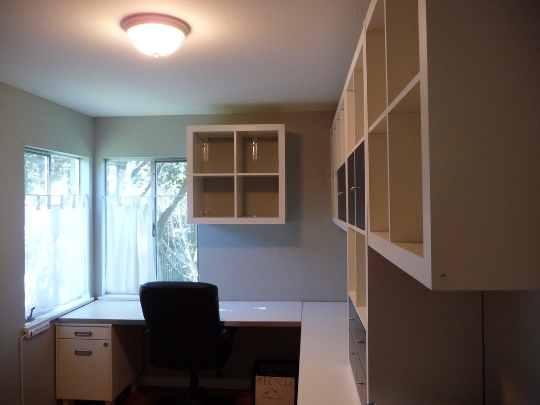  Transform this unused space into a home office.
 